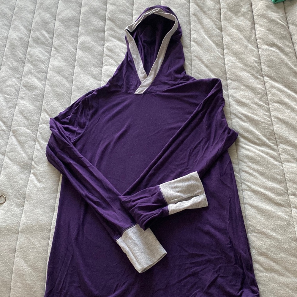 Purple Pullover with Thumbholes